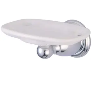 Kingston Brass  Heritage Toothbrush & Tumbler Holder - Polished Chrome