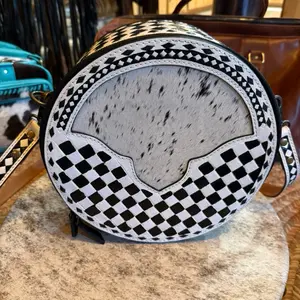 Black and white Canteen purse