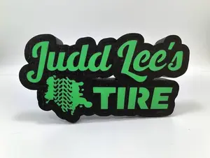 Custom LED Business Logo Sign  Personalized Illuminated Wall Decor