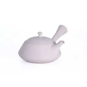 Trapezoidal White Tokoname Teapot - 200ml