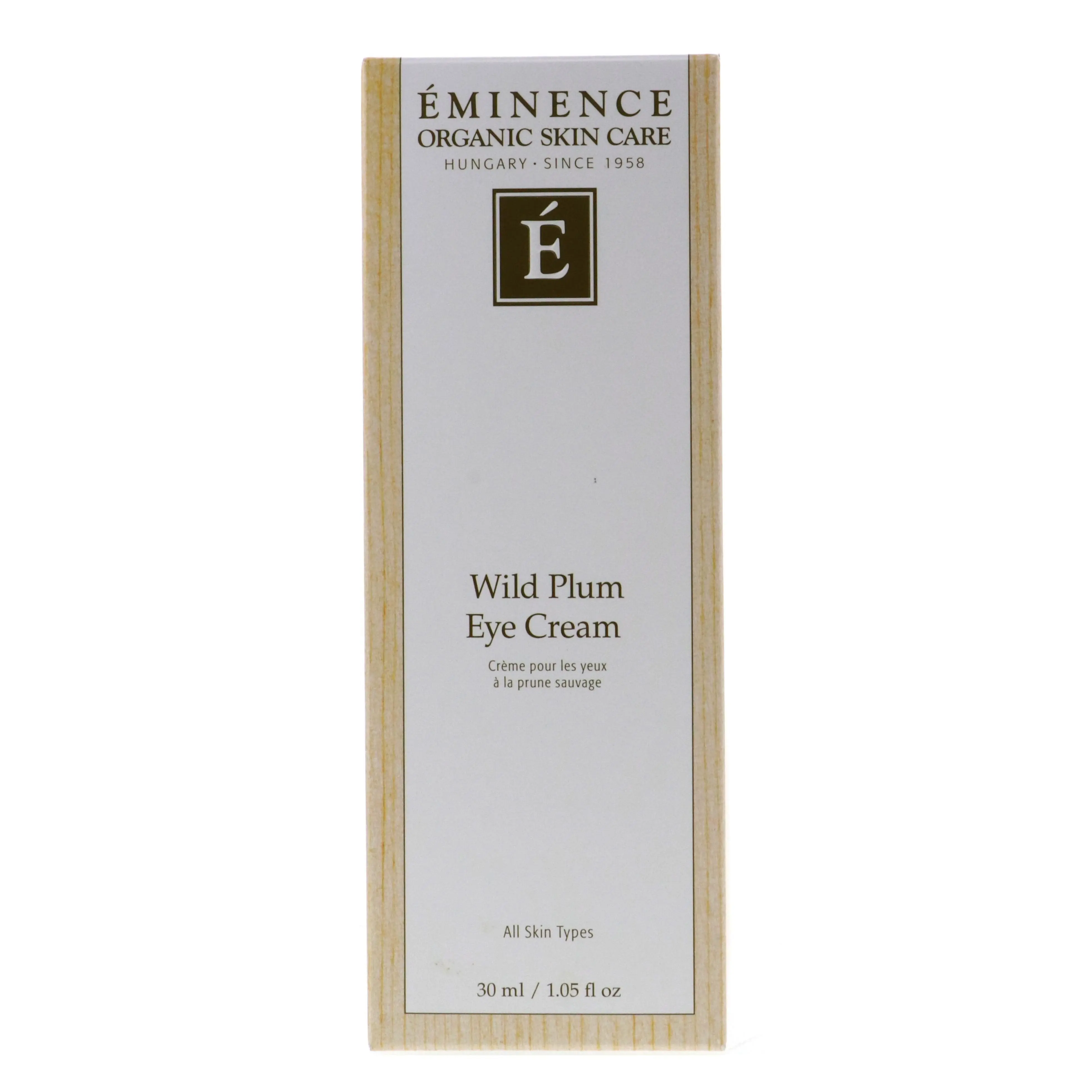 Eminence Wild Plum Eye Cream - Shea-Infused, Brightening, Nourishing Moisturizer for All Skin Types to Hydrate, 1.05 oz