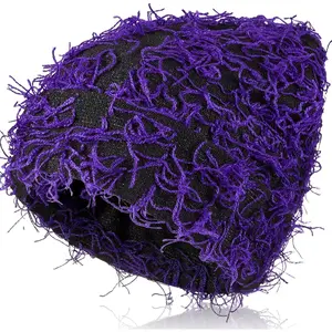 Distressed Knitted Beanie Fuzzy Winter Hats Thick Warm Y2k Beanie Snow Knit Cap Skull for Women Men