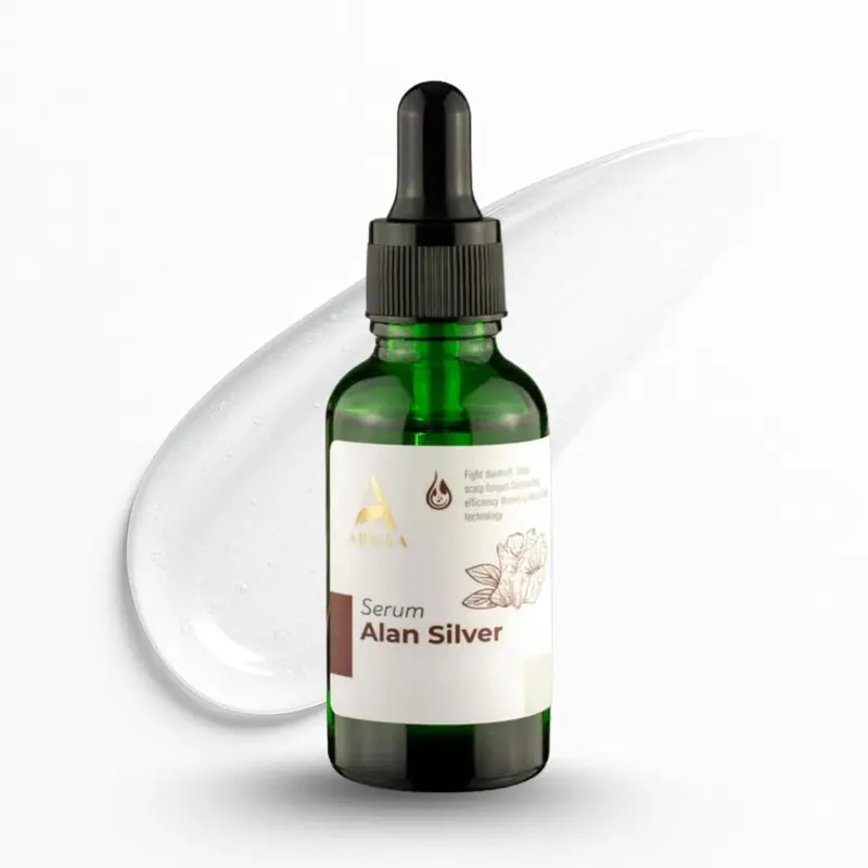 ABERA Alan Silver Serum – Botanical Hydrating Serum for Dry & Sensitive Skin & Herbal Extracts – Daily Moisturizer for Face, Body & Scalp – Fast Absorbing, Lightweight
