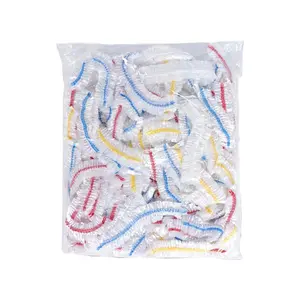 Random Color Food Grade Disposable Food Wrap Cover, 100/300/500pcs Elastic Transparent Food Cover, Disposable Food Cover Bowl for Kitchen, Kitchen Accessories