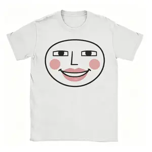 Funny, humorous, and comfortable expression T-shirt, unisex round-neck T-shirt for summer