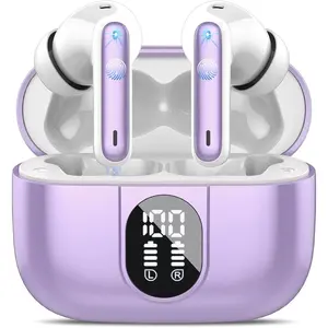 2025 Bluetooth 5.3 Headphones Wireless Earbuds HiFi Stereo, 40H Playtime in-Ear Earbud, Bluetooth Earbuds with LED Power Display, IP7 Waterproof Wireless Earphones Sport Headset for Android iOS