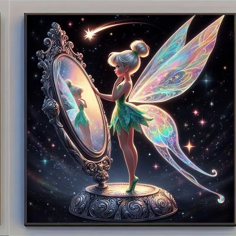 1pc Framed Diamond Painting Kit, DIY Craft Handicraft Art Decor, Handcraft Diamond Art Tools, Perfect Gift for Beginners & Adults, Ideal for Home Decoration