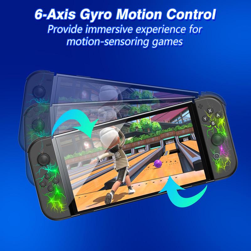 MIMD Wireless Game Controller, Replacement for Switch Controller, Wireless Joy Pad with Double Vibration, Wake-Up Function & Dual Joystick, Switch Accessories