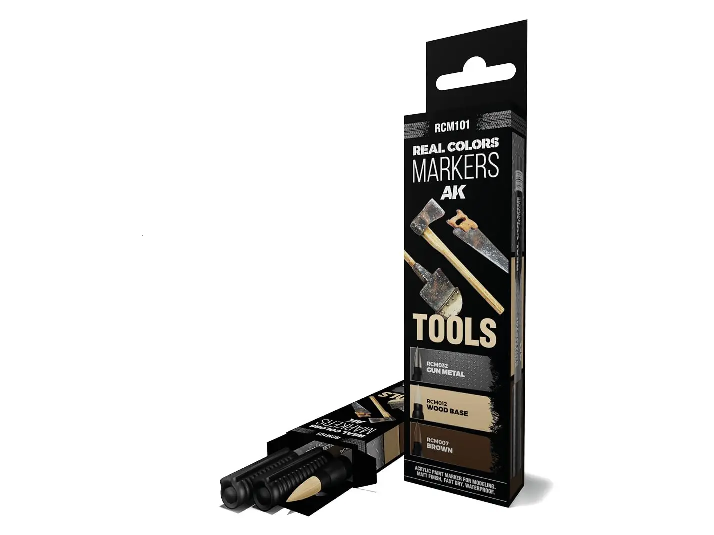 AK Interactive - Real Colors Marker Set - TOOLS (3pcs) RCM101