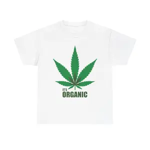 pot leaf shirt its organic