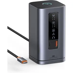 Spacemate Docking Station, 11-in-1 USB-C Dock for Windows Laptop, Triple Display with 4K HDMI & DP, 10Gbps USB-C & USB-A, Ethernet, Audio, 100W PD  for     and