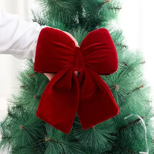 Christmas Bow Ornament, Christmas Decoration, Velvet Wedding Decor, Tree Hanging Decoration, Festive Holiday Accessory