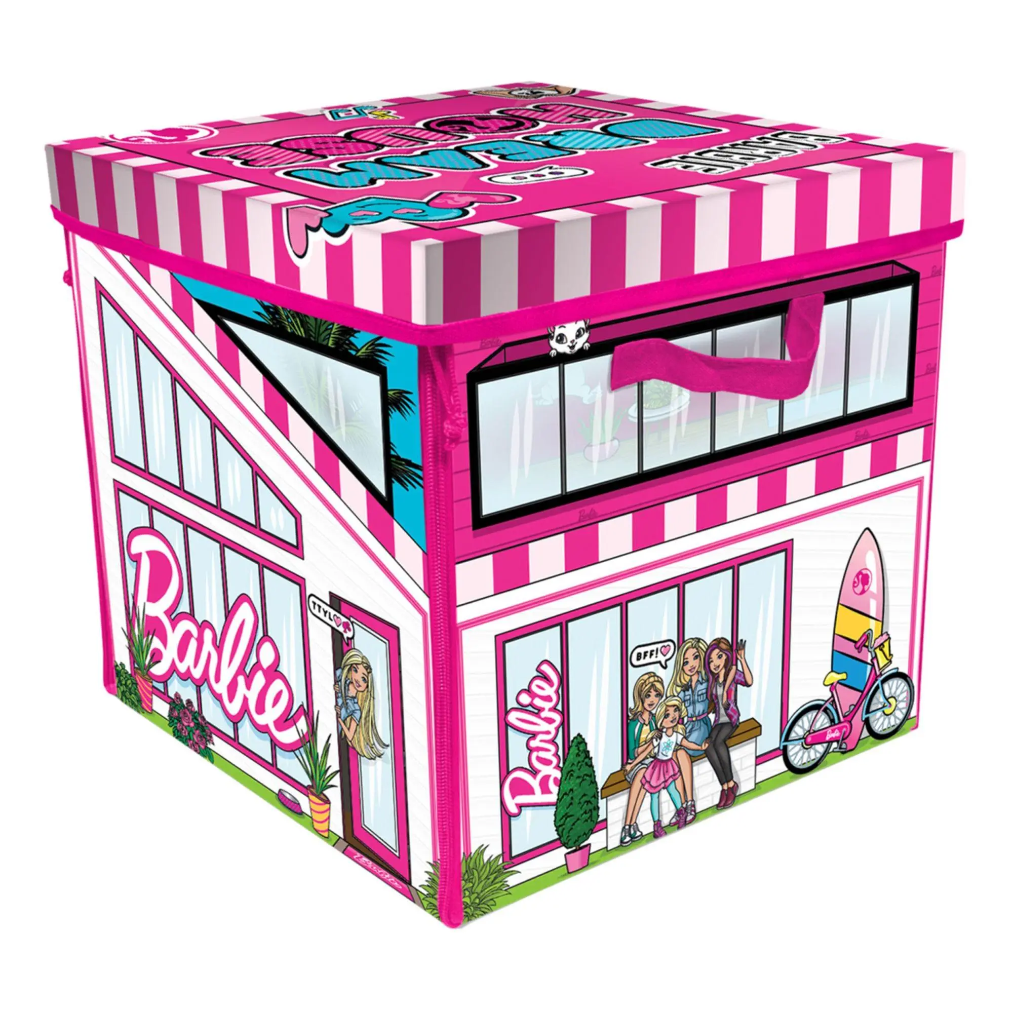 Tara Toy ZipBin Barbie Dreamhouse Toy Box Tara Toy ZipBin Barbie Dreamhouse Toy Box