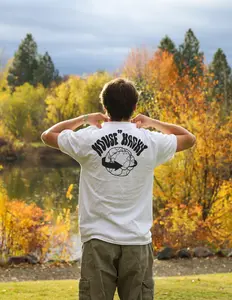 House of Hacky Unisex Tshirt; Screen Printed; "Around the World" Design.