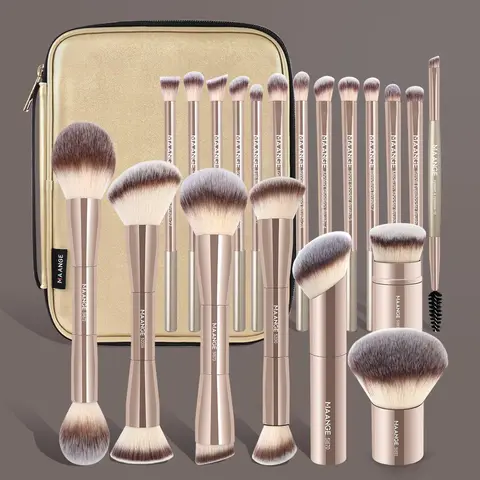 Makeup Brush Set with Storage Bag for Gift, 20pcs/set Professional Makeup Brush with Soft Bristles, Multifunctional Makeup Tool for Women & Girls, Cosmetics, Makeup Brushes Set