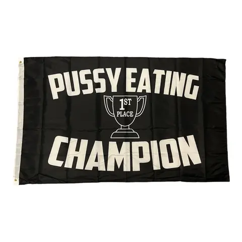 Whimsical Champion 3x5 ft Polyester Flag - Hanging Wall Decor Flag, Bold Patriotic Backdrop Banner for Bachelor Party, Birthday Party, College Garage Decor & Ceremony Gift