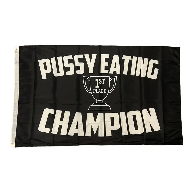 Whimsical Champion 3x5 ft Polyester Flag - Hanging Wall Decor Flag, Bold Patriotic Backdrop Banner for Bachelor Party, Birthday Party, College Garage Decor & Ceremony Gift