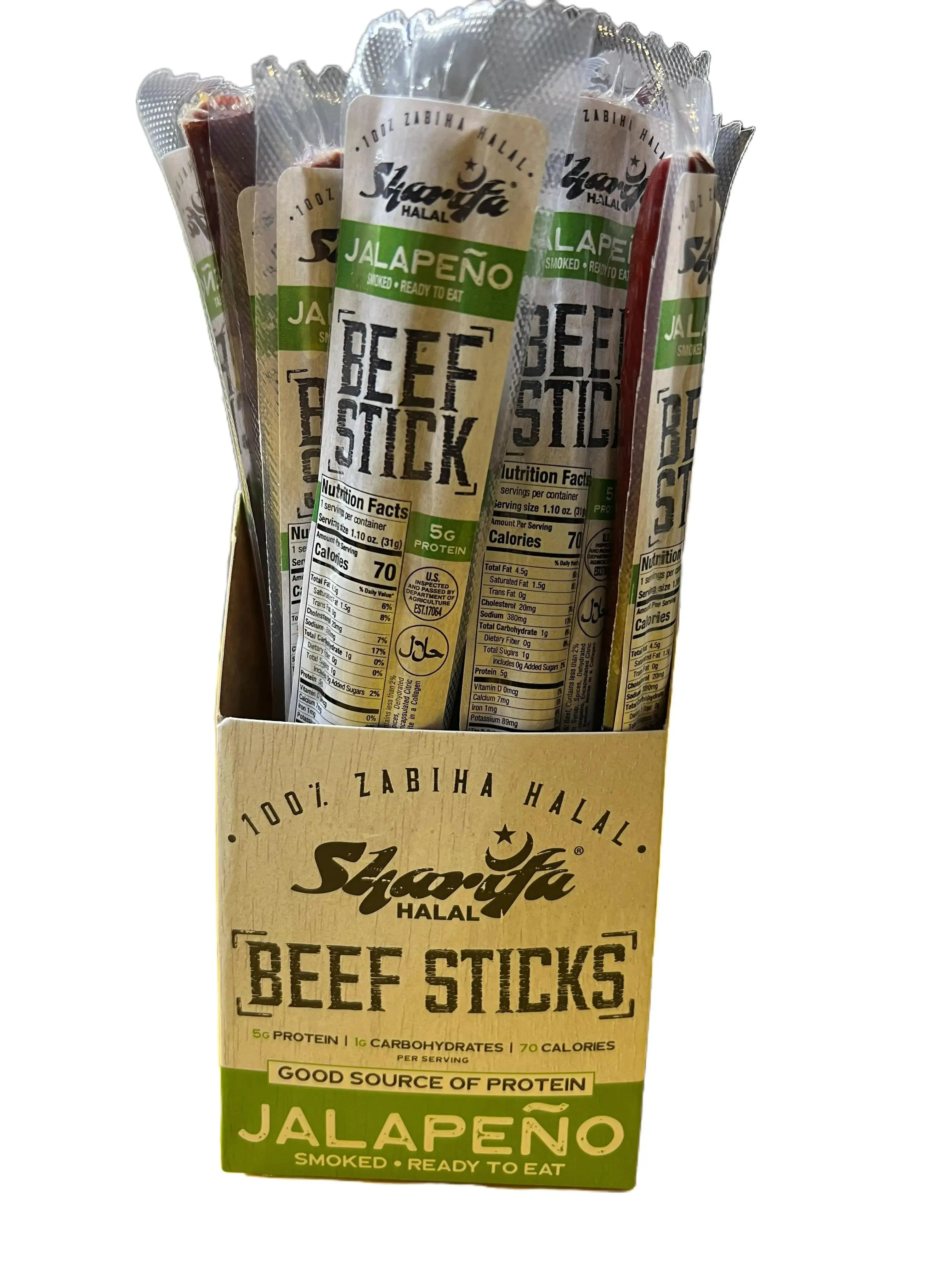 HALAL Jalapeno Beef Sticks-Single stick