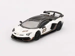 Lamborghini Aventador SVJ 63 – Bianco Asopo (Mini GT) Diecast 1:64 Scale Model - TSM MGT00842