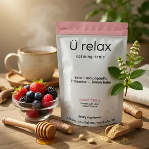 Relax Herbal Drink Mix – Botanical Beverage Powder – Naturally Inspired Flavor Blend – Easy to Mix Daily Drink – No Caffeine