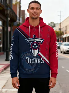 Tennessee Titans Hoodie for Men/women, Nfl Football Hooded Sweatshirt, 3D Digital Print Sportswear, Breathable Fabric, Best Gift