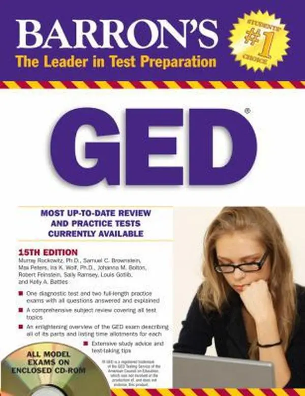 USED-Barron's GED High: School Equivalency Exam by Murray Rockowitz Ph.D. (Paperback)