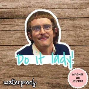 Chit Do It Lady Sticker, Viral TikTok Quote Sticker, Funny Waterproof Decal, Laptop Sticker, Aesthetic Motivation Sticker, Gift for Friends