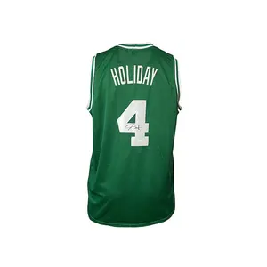 Jrue Holiday Signed Custom Green Boston Basketball Jersey JSA