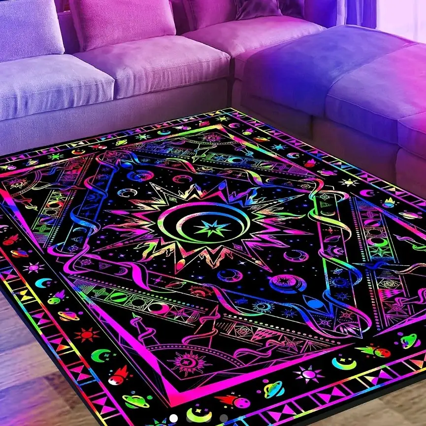 blacklight rug trippy