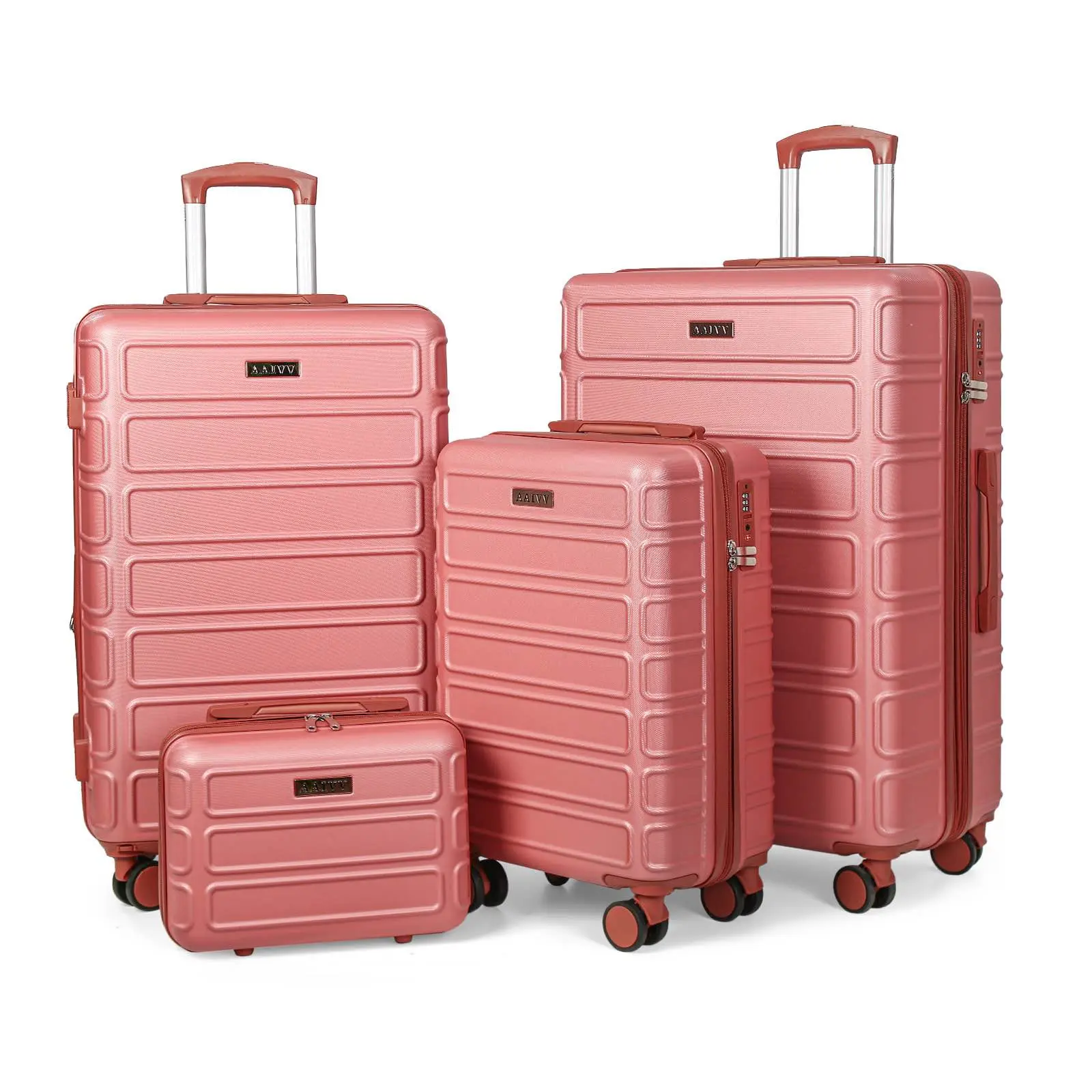 AAIVV Luggage Sets 4 Piece , Expandable TSA Lock Durable Suitcase