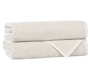 Superior Amelia Viscose Cotton Blend 2-Piece Bath Sheet Set