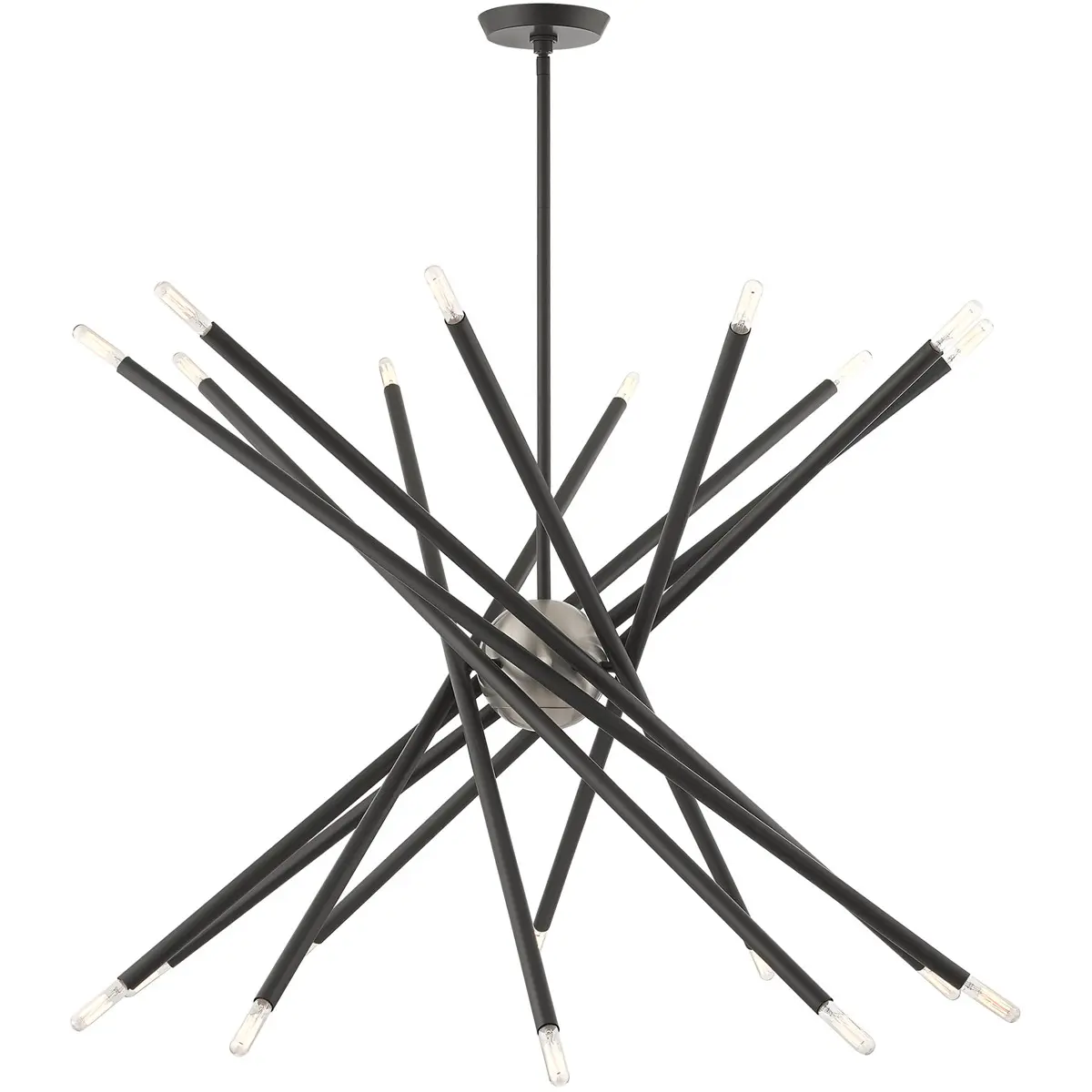 20 Light Scandinavian Gray Chandelier with Steel base material
