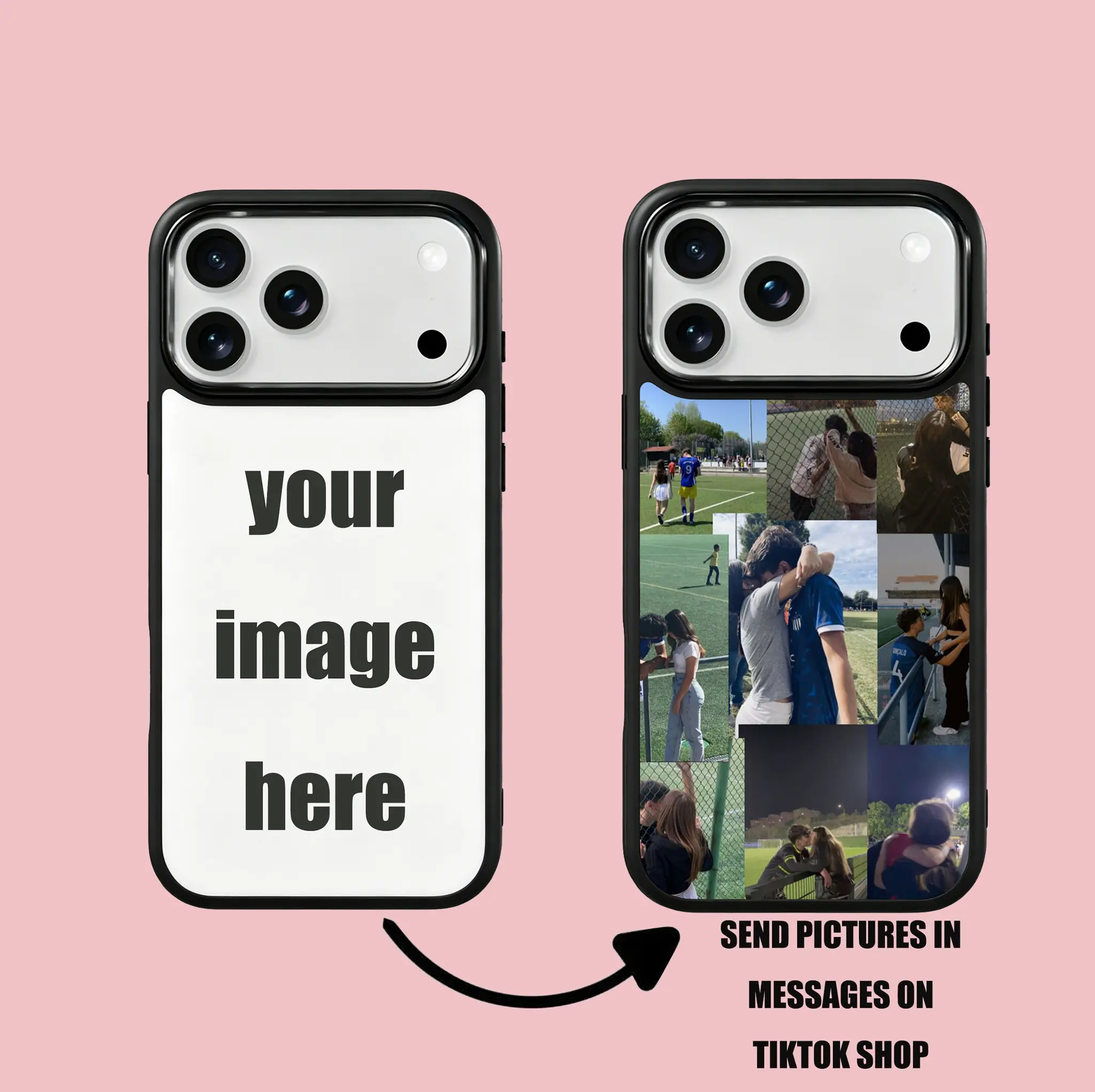 Personalized Sublimation TPU Cell Phone Case - Custom Image Photo-Designed Cover with Custom Fit, Protection for Multi-Models Smartphones, Electronics Accessory