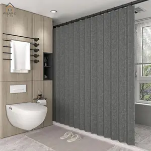 HUGE CLEARANCE SALE Magnetic Blackout Door &   1 Count | Privacy Partition Blinds for Bedroom, Living Room & Corridor | Easy Install, Grey Double Layer Shower Curtain Set Fireworks Multicolor Modern