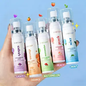 Mouth Spray Freshener, Disposable Convenient Breath Freshener, Multiple Flavors Available, Essential for Dates, Post-Meal Breath Refreshing