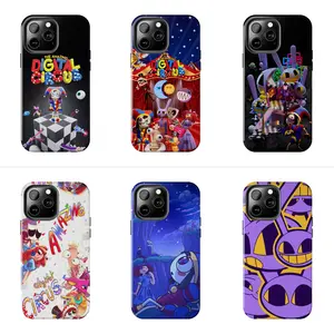 The Amazing Digital Circus Phone Case for iPhone 17-7 Pro Max Plus & Samsung Galaxy S26-S21 Ultra Plus - Pomni Jax Ragatha Surrealist Aesthetic Phone Cover unisex
