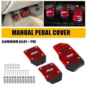 3 PCS Universal NonSlip Manual Transmission Brake Foot Pedal Pad Cover