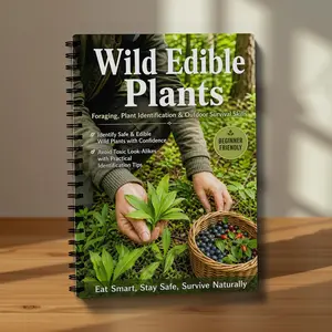 Wild Edible Plants Foraging Guide for Beginners, Easy-To-Use Handbook, Essential Knowledge for Nature Enthusiasts, Perfect Gift for Outdoor Lovers, Tutorial