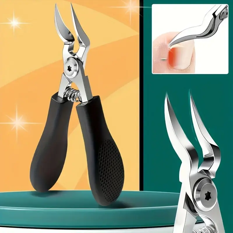 Nail Clipper for Thick Nails, Stainless Steel Nail Trimmer for Adults & Seniors, Unisex Toe Care Tool, Durable & Comfortable Design, Heavy Duty Nail Clippers Thick Nails