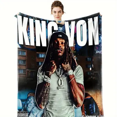 Rapper King Von Pink Jacket King Of Drill Album King Von TikTok Shop