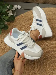 Women's Retro Argo Sporty Sneakers, Spring & Fall New Season All-Season Thick Sole Height Increasing Casual Shoes