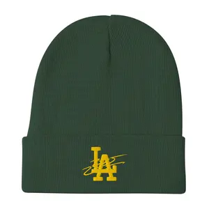 Wazsy + LA Embroidered Beanie