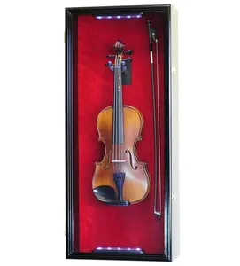 Violin Display Case Cabinet Wall Rack