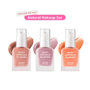 [House of Hur Official] Moist Ampoule Blusher Natural Set | Dewy Glass Skin Liquid Blush