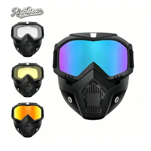 Anti-Fog Motorcycle Goggles And Mask — Windproof Riding Mask For motocross, ATVs, And Off-Road Adventure; Breathable Gear For Outdoor rRding And Powersports