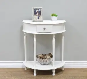 Frenchi Home Furnishing End Table/Side Table, Espresso or White Finish