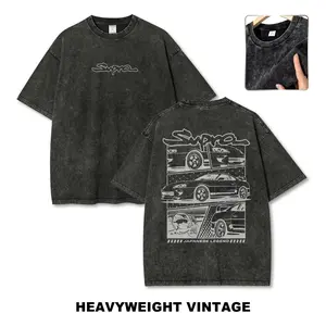Japanese Legend Supra Vintage Tee 90s Graphic Tees Men's T Shirts Funny Good Streetwear Outfits Men Vacation Outfits Oversized Tshirt Men 1pc Premium Cotton Retro Short Sleeve Top JDM Car Lovers Gift