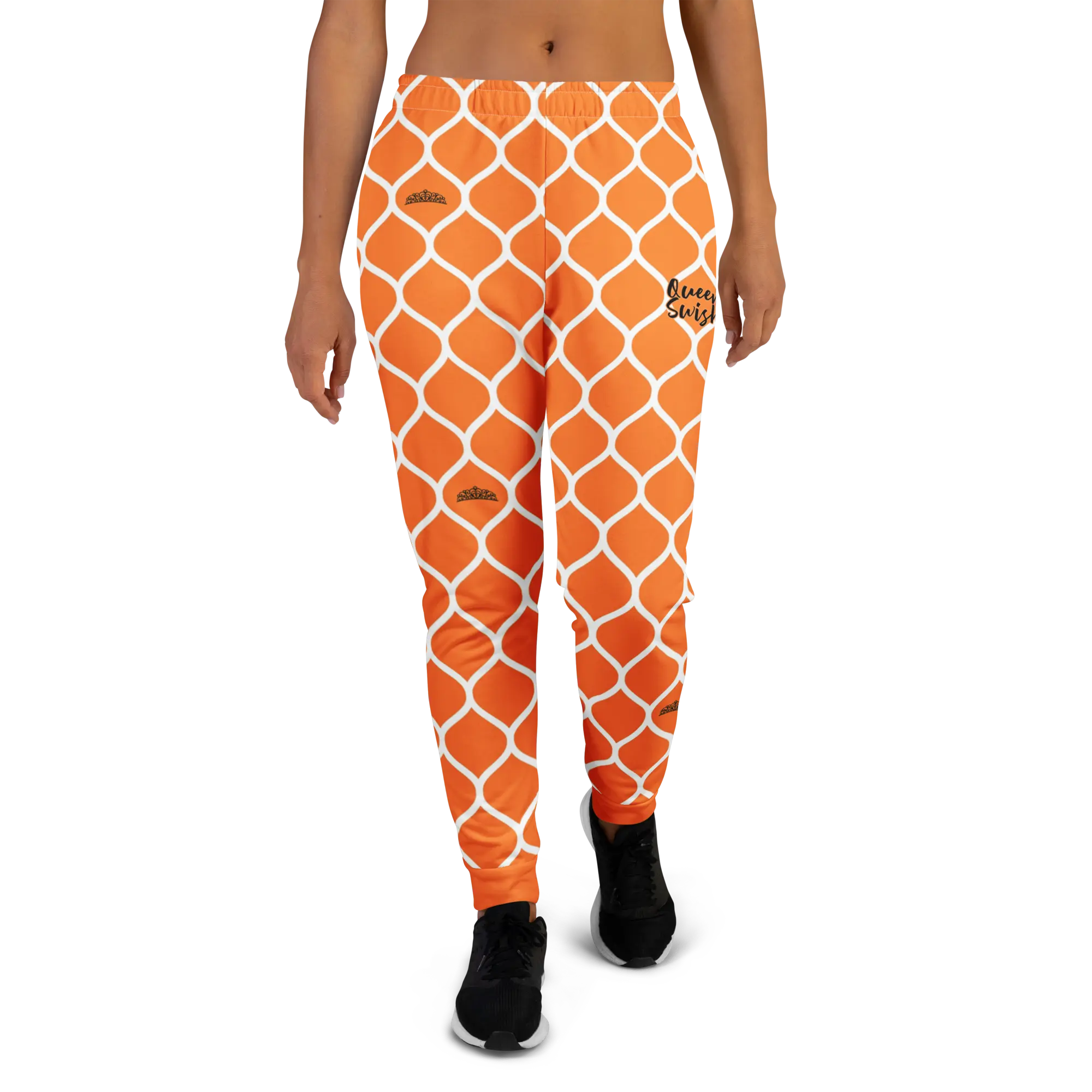 Queen Swish Orange Women's Joggers