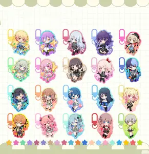 Demon Slayer Hashira Eye Acrylic Keychain, Translucent Anime Bag Accessory