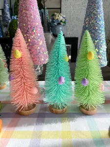 Easter Egg Glitter Trees, Set of 3